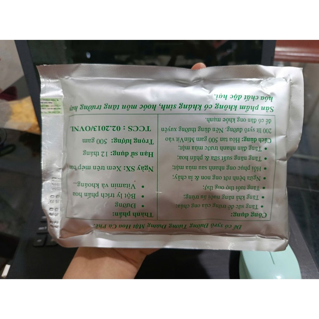 Gói thức ăn bổ sung dinh dưỡng cho ong Minvit - Ảnh 2
