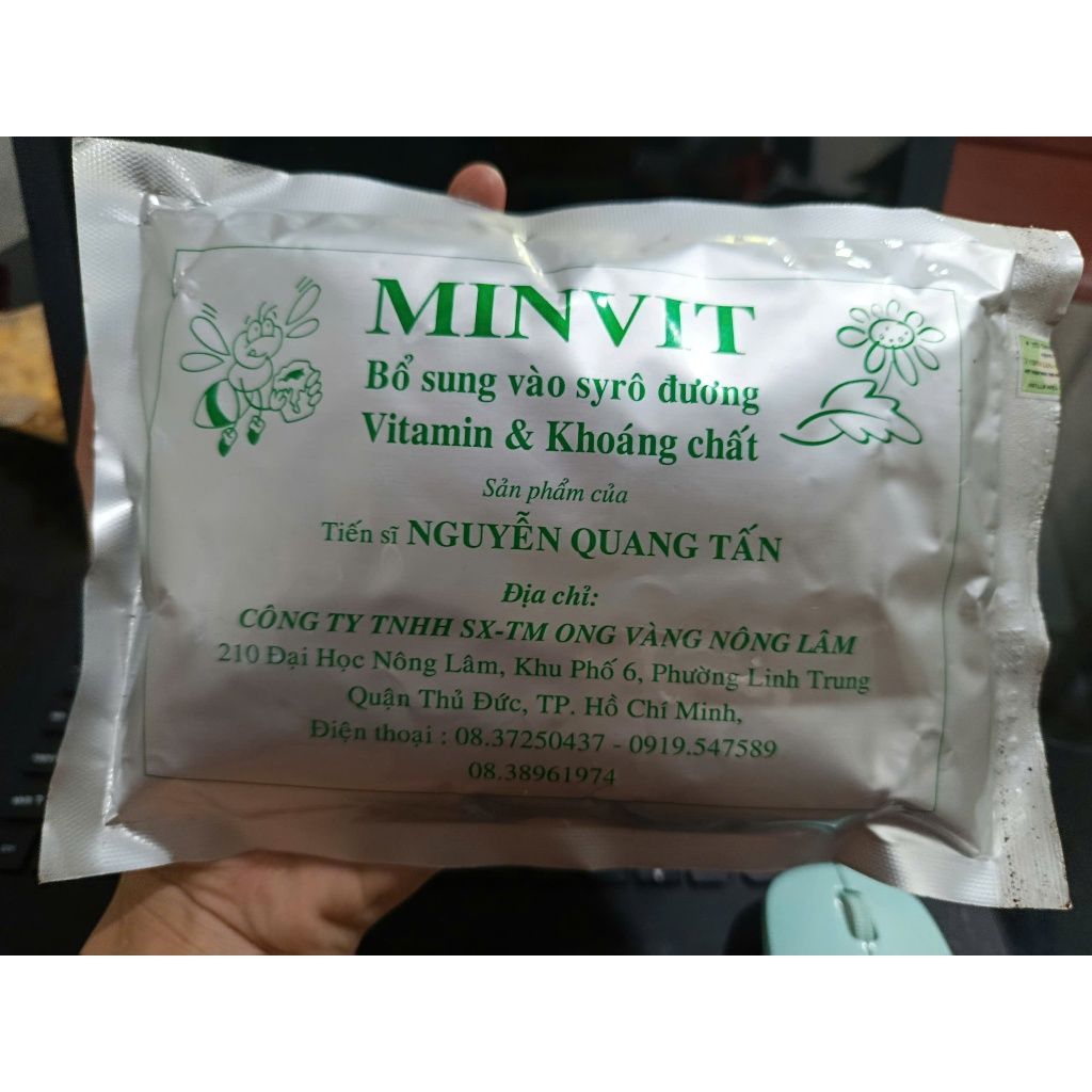 Gói thức ăn bổ sung dinh dưỡng cho ong Minvit - Ảnh 3