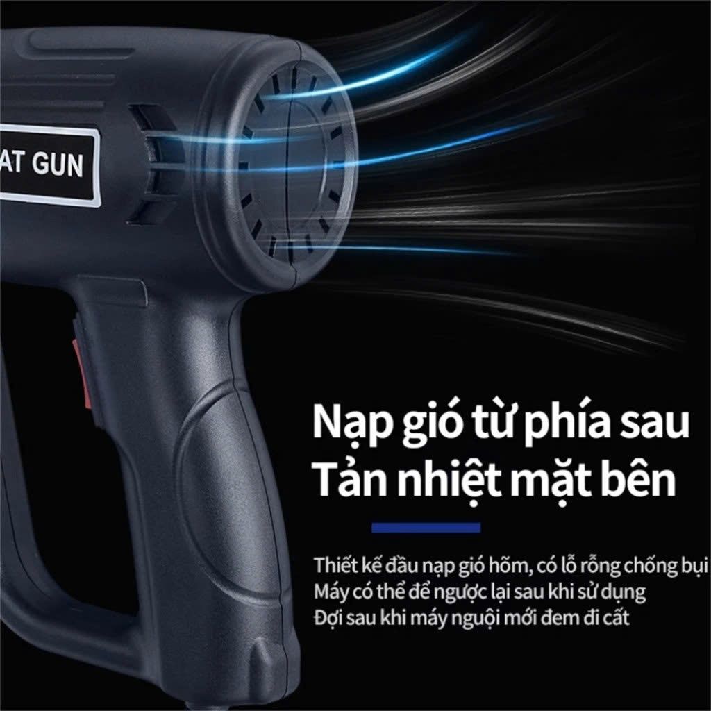 Máy khò mật, khò hơi nóng cầm tay 2000W - Ảnh 3
