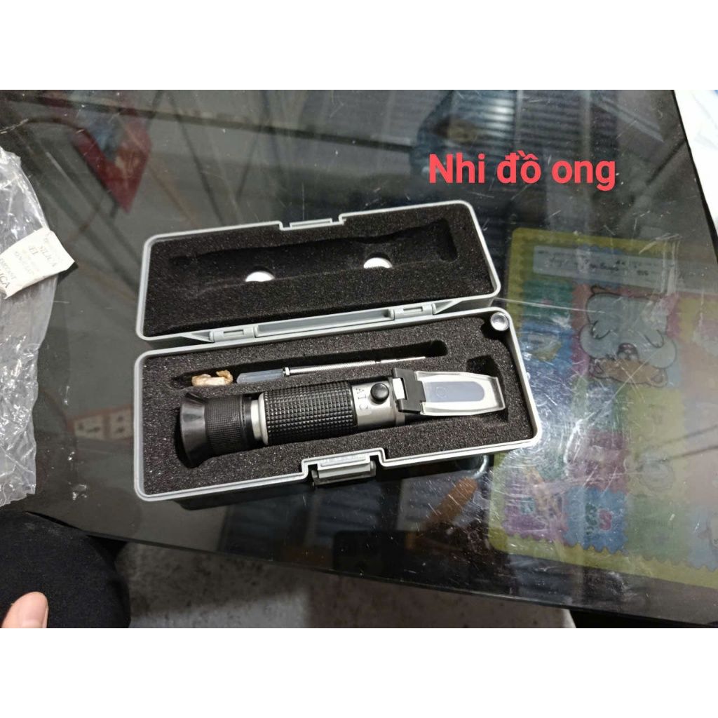 Máy đo thủy phần Khúc xạ kế- đo thủy phần trong mật ong, xyro đường. - Ảnh 5