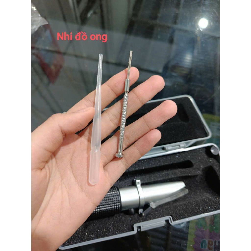 Máy đo thủy phần Khúc xạ kế- đo thủy phần trong mật ong, xyro đường. - Ảnh 6