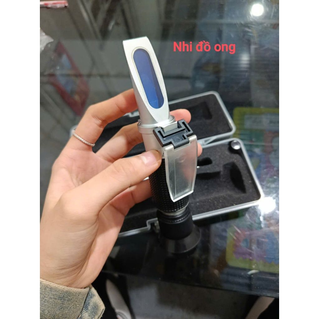 Máy đo thủy phần Khúc xạ kế- đo thủy phần trong mật ong, xyro đường. - Ảnh 7