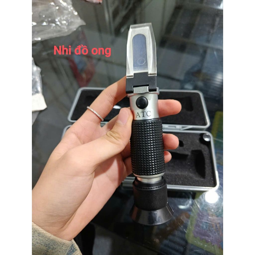 Máy đo thủy phần Khúc xạ kế- đo thủy phần trong mật ong, xyro đường. - Ảnh 8